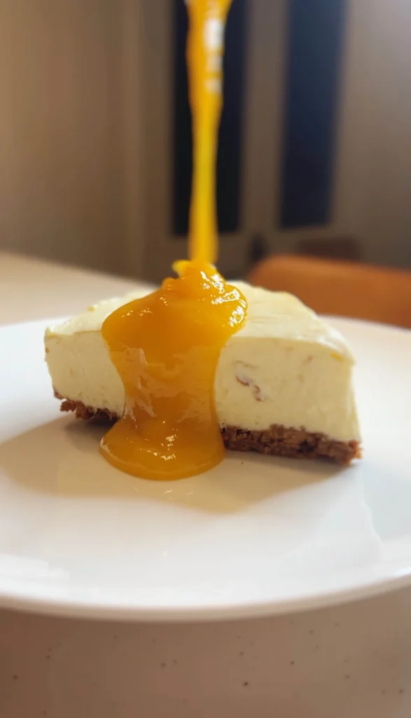 No-bake mango cheesecake